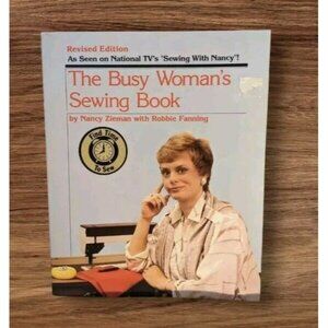 80s Busy Womans Sewing Book Nancy Zieman Patterns Guide Home Ec Skills Retro Vtg
